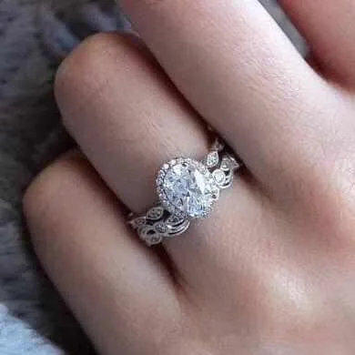 Till Eternity Vintage Wedding Rings for Ladies