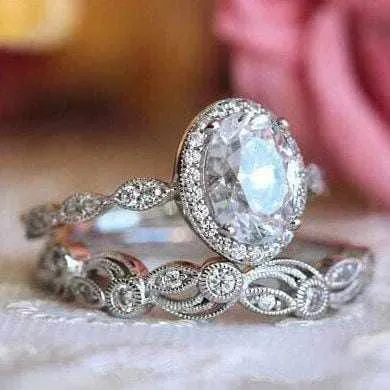 Till Eternity Vintage Wedding Rings for Ladies