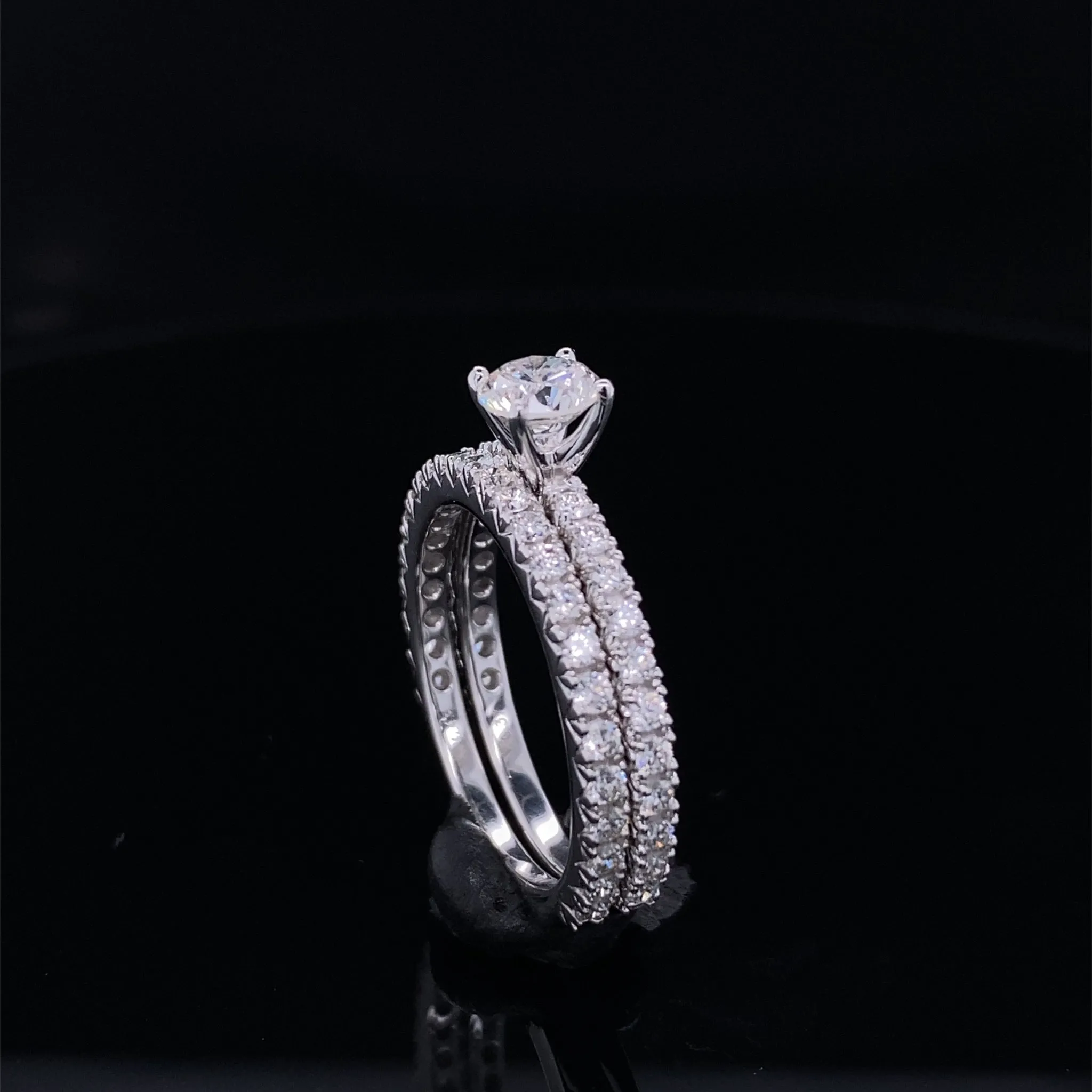 Timeless Love Diamond Engagement Bridal Wedding Set