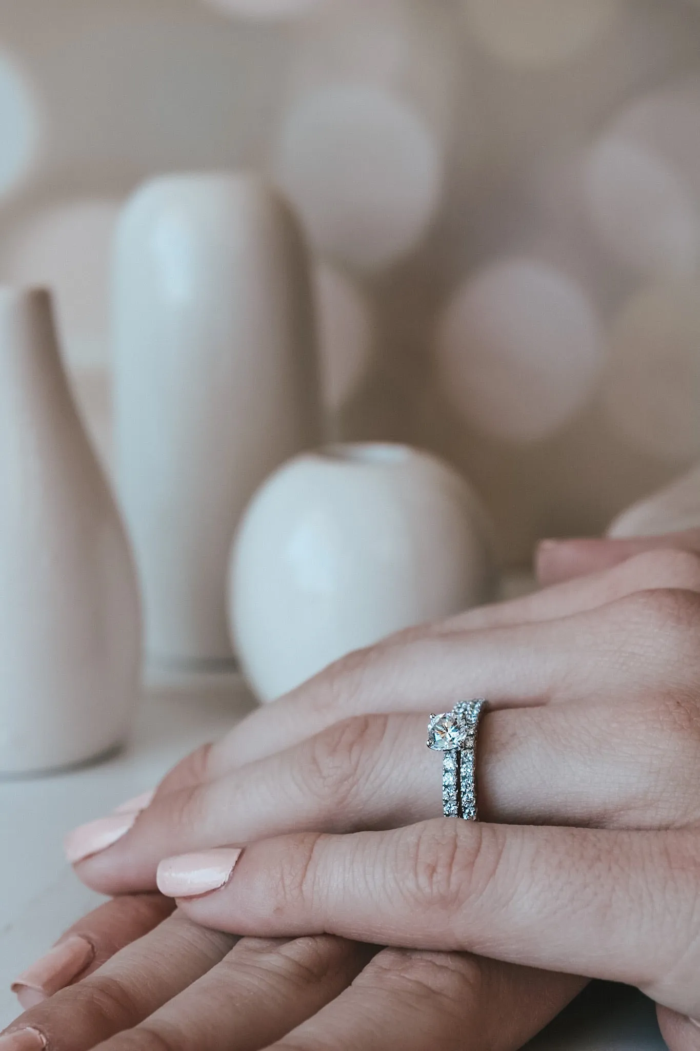 Timeless Love Diamond Engagement Bridal Wedding Set