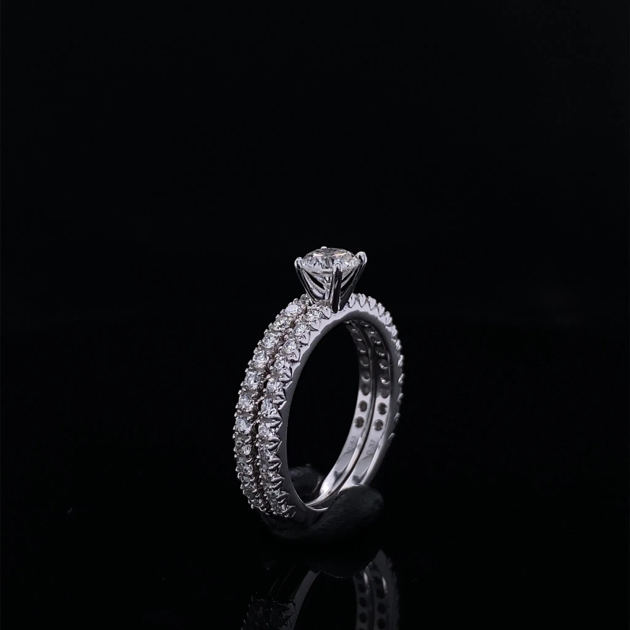 Timeless Love Diamond Engagement Bridal Wedding Set