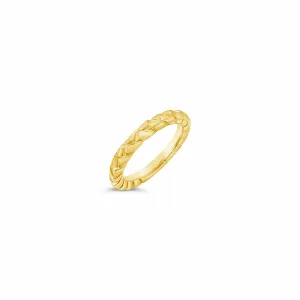 Trenza Stacking Gold Rings