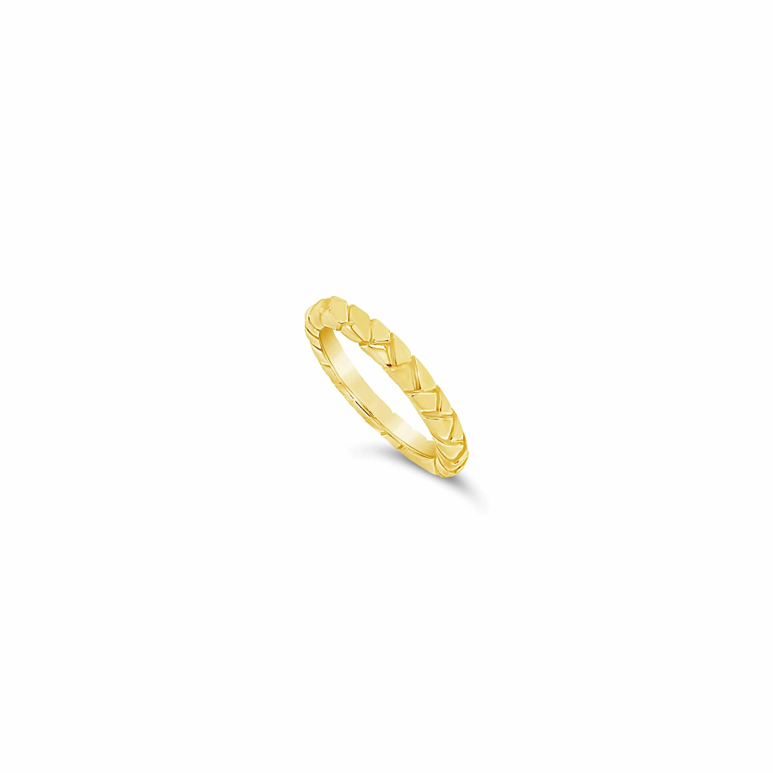 Trenza Stacking Gold Rings