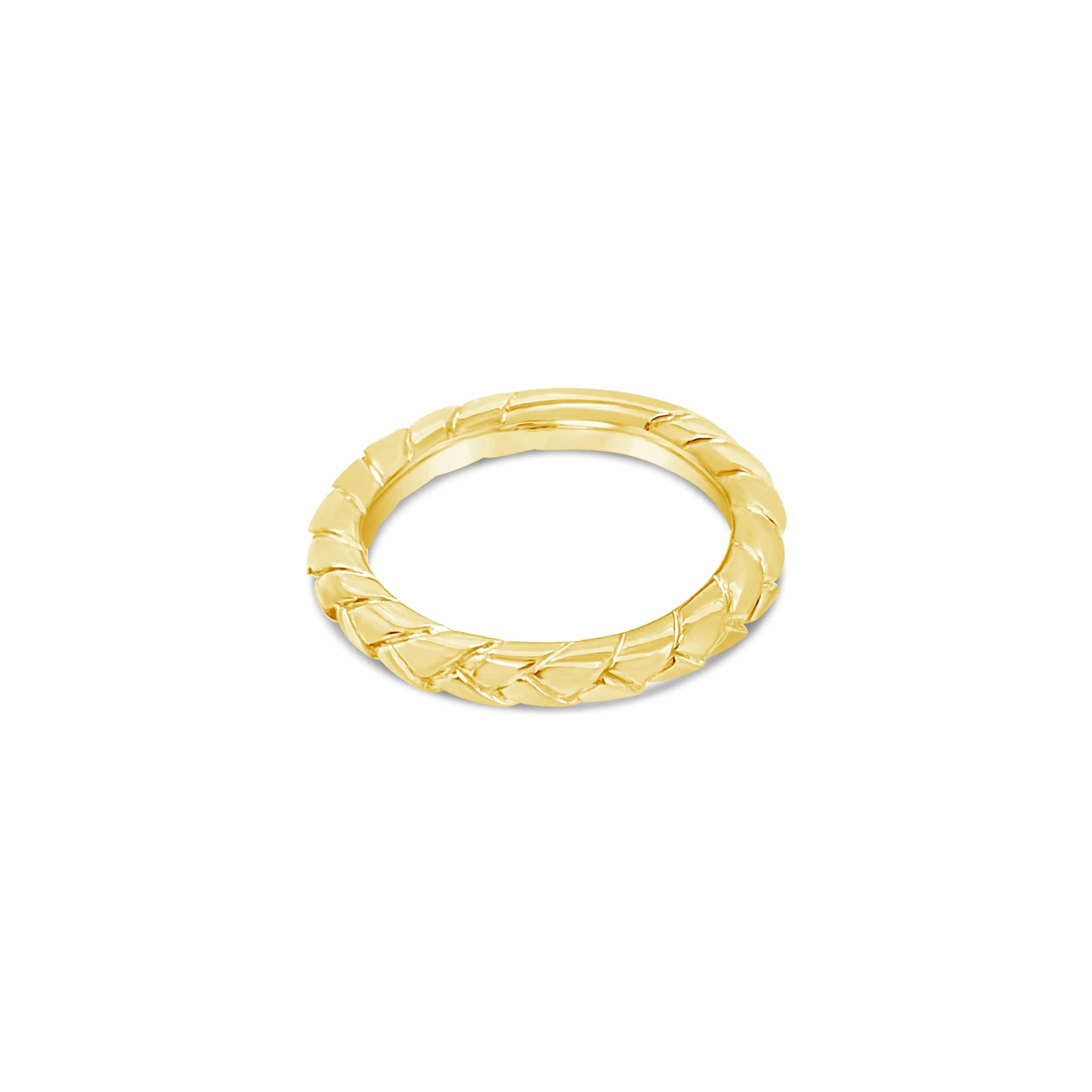 Trenza Stacking Gold Rings