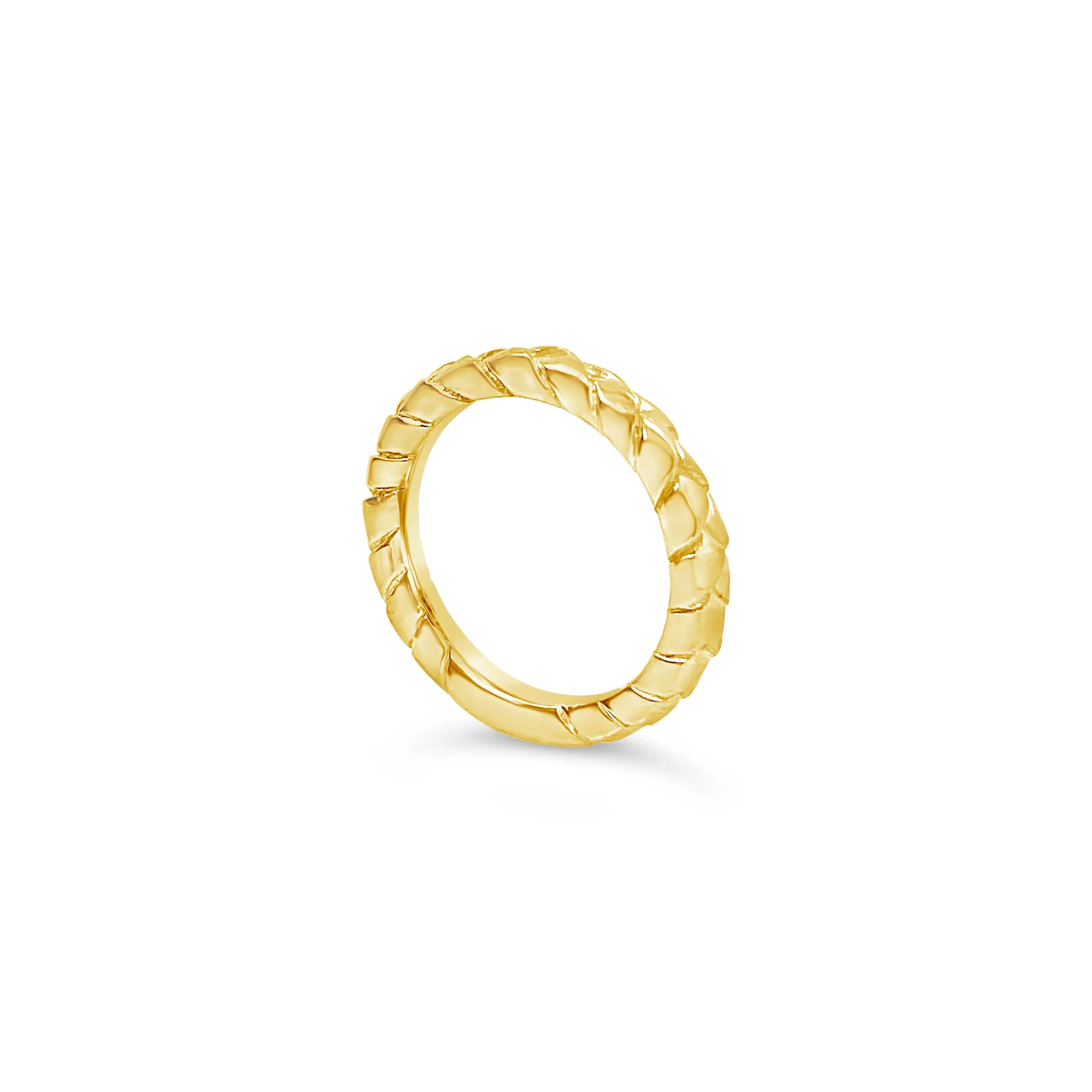 Trenza Stacking Gold Rings