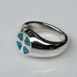 Unique Sterling Silver Knight Cross Signet Ring – Size 9 ***SPECIAL OFFER***