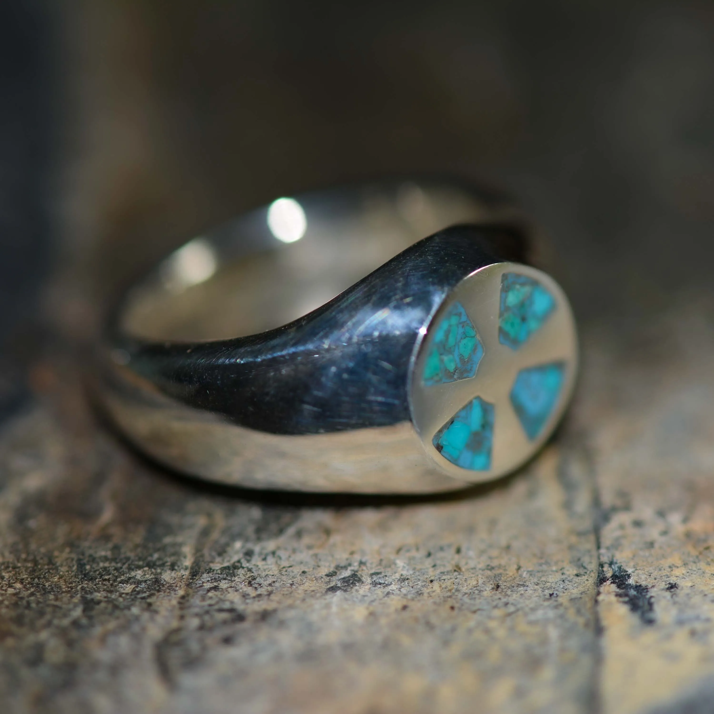 Unique Sterling Silver Knight Cross Signet Ring – Size 9 ***SPECIAL OFFER***