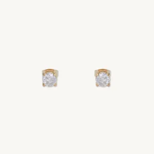 Unisex Classic Sapphire Stud Earrings