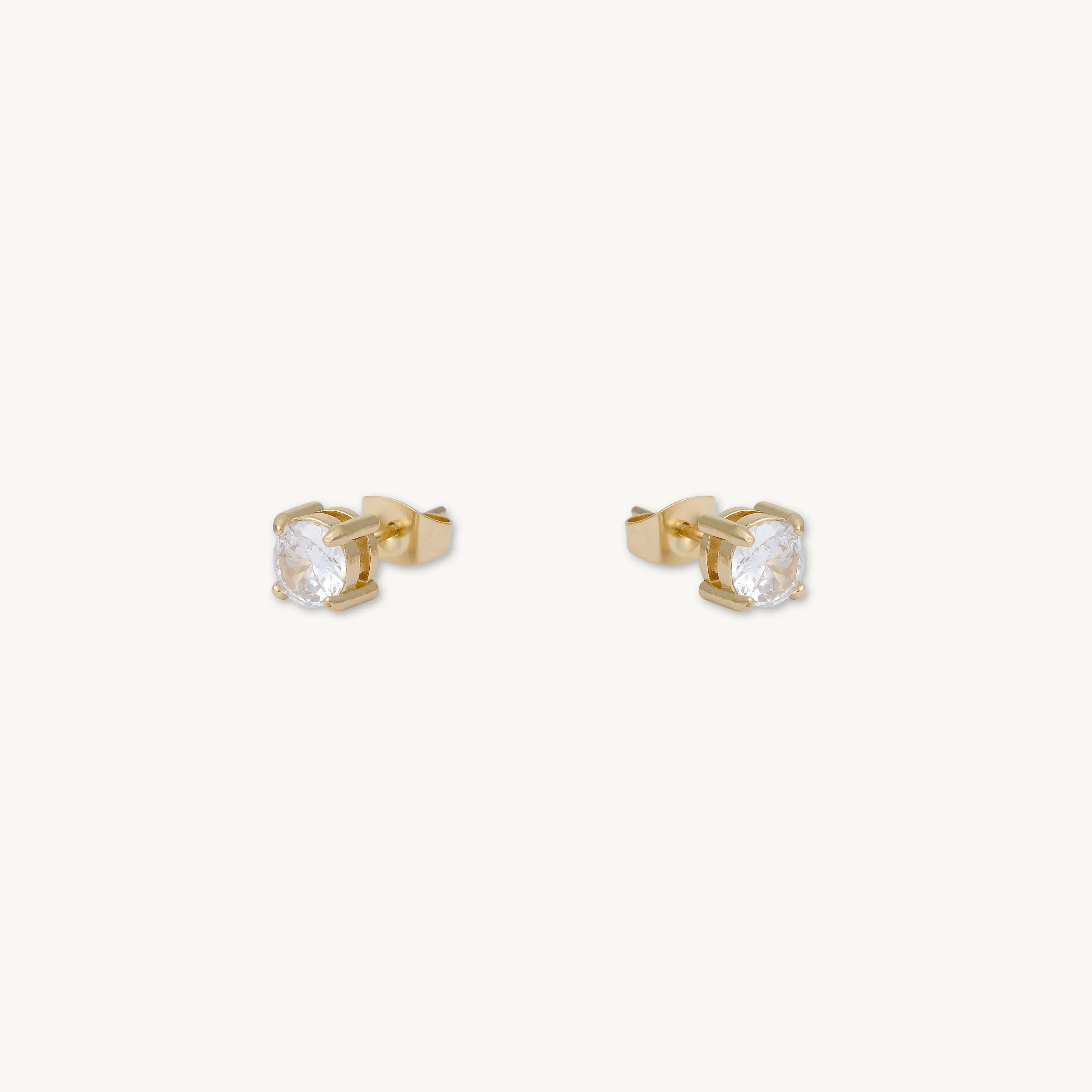Unisex Classic Sapphire Stud Earrings