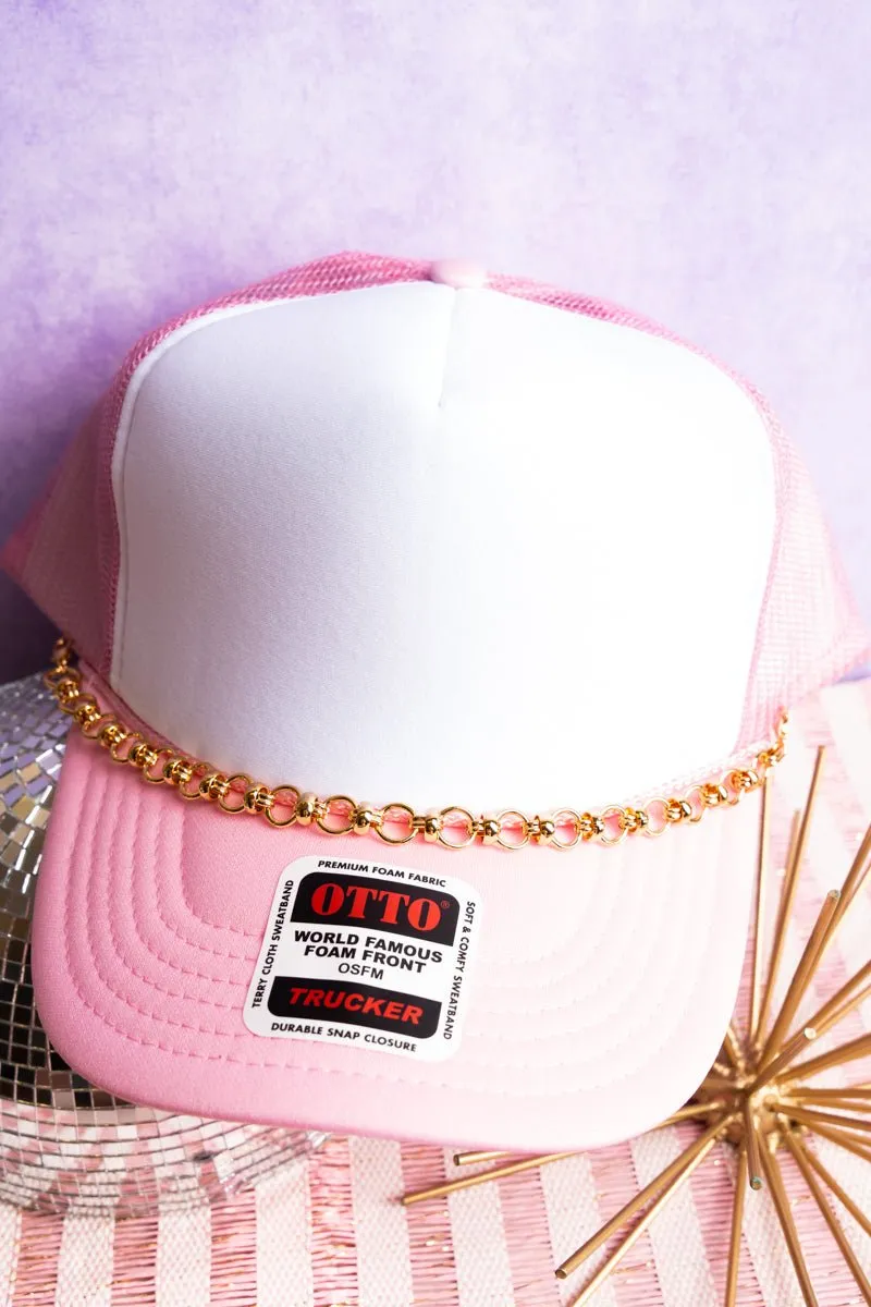 Viola Stay Connected Goldtone Trucker Hat Chains