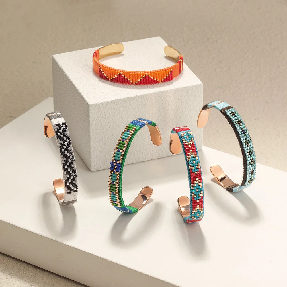 Woven Beaded Bangle