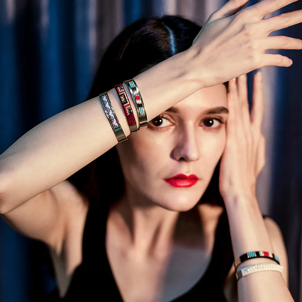 Woven Beaded Bangle
