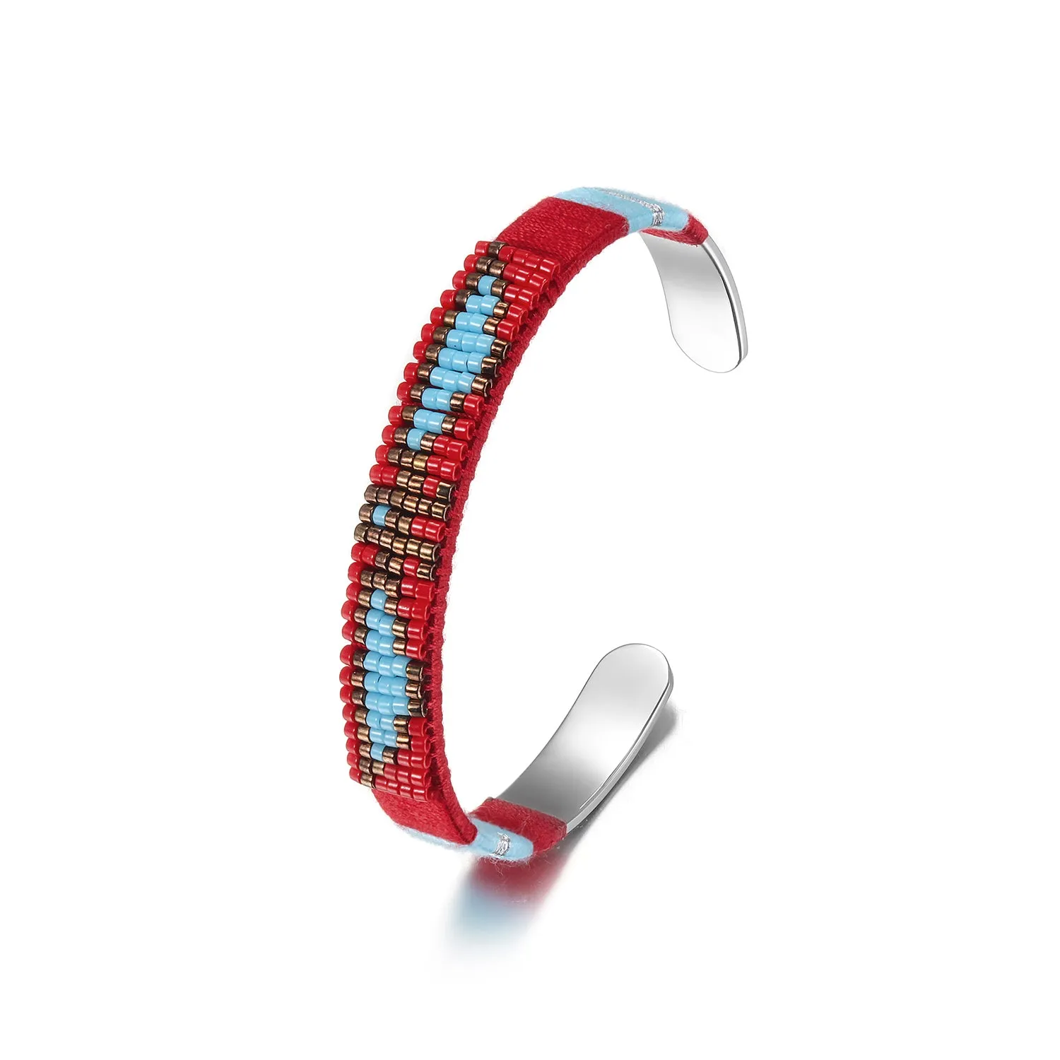 Woven Beaded Bangle