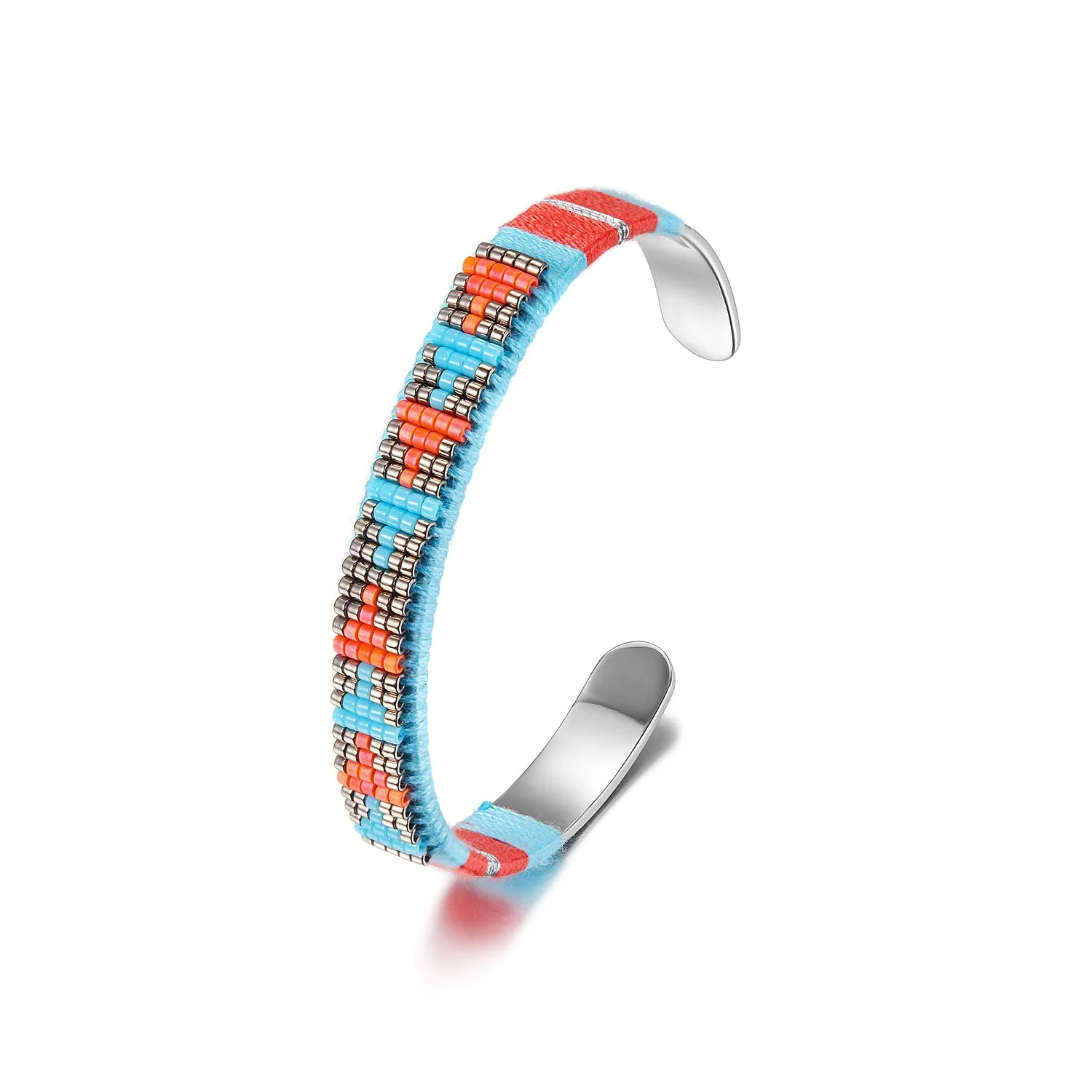 Woven Beaded Bangle